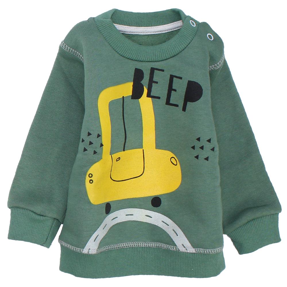 Beep Beep Long-Sleeved Fleeced Pajama - Ourkids - JOKY