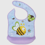 Bees Bib With Silicone Pocket - Ourkids - Bella Bambino