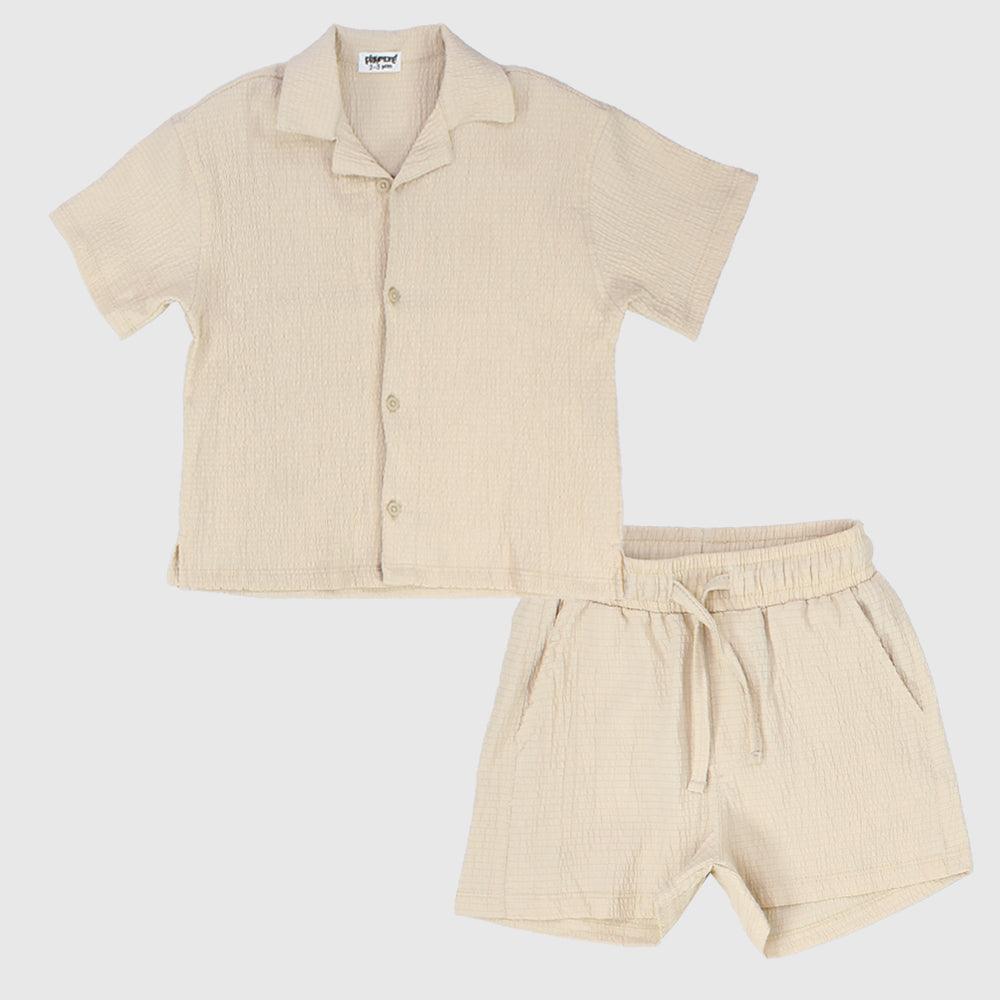 Beige 2-Piece Outfit Set - Ourkids - Playmore