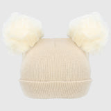 Beige Bunny Ears Baby Ice Cap - Ourkids - Mini Me