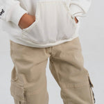 Beige Cargo Pants - Ourkids - Playmore