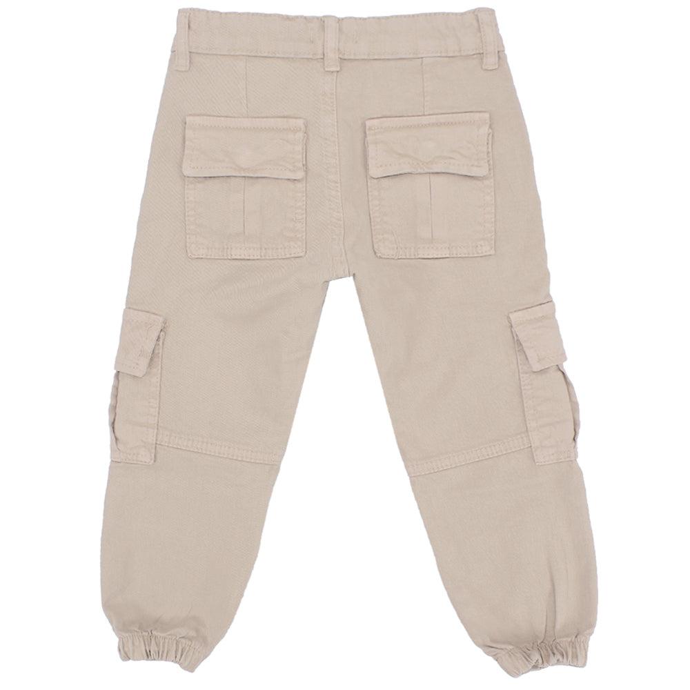 Beige Cargo Pants - Ourkids - Playmore