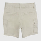 Beige Gabardine Shorts - Ourkids - Playmore