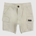 Beige Gabardine Shorts - Ourkids - Playmore