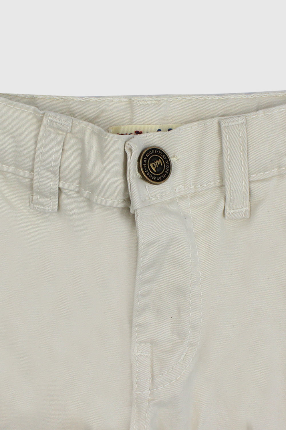 Beige Gabardine Shorts - Ourkids - Playmore