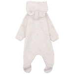 Beige Long-Sleeved Hooded Baby Footie - Ourkids - Berceau