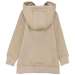 Beige Long-Sleeved Zip-Up Hoodie - Ourkids - Ourkids