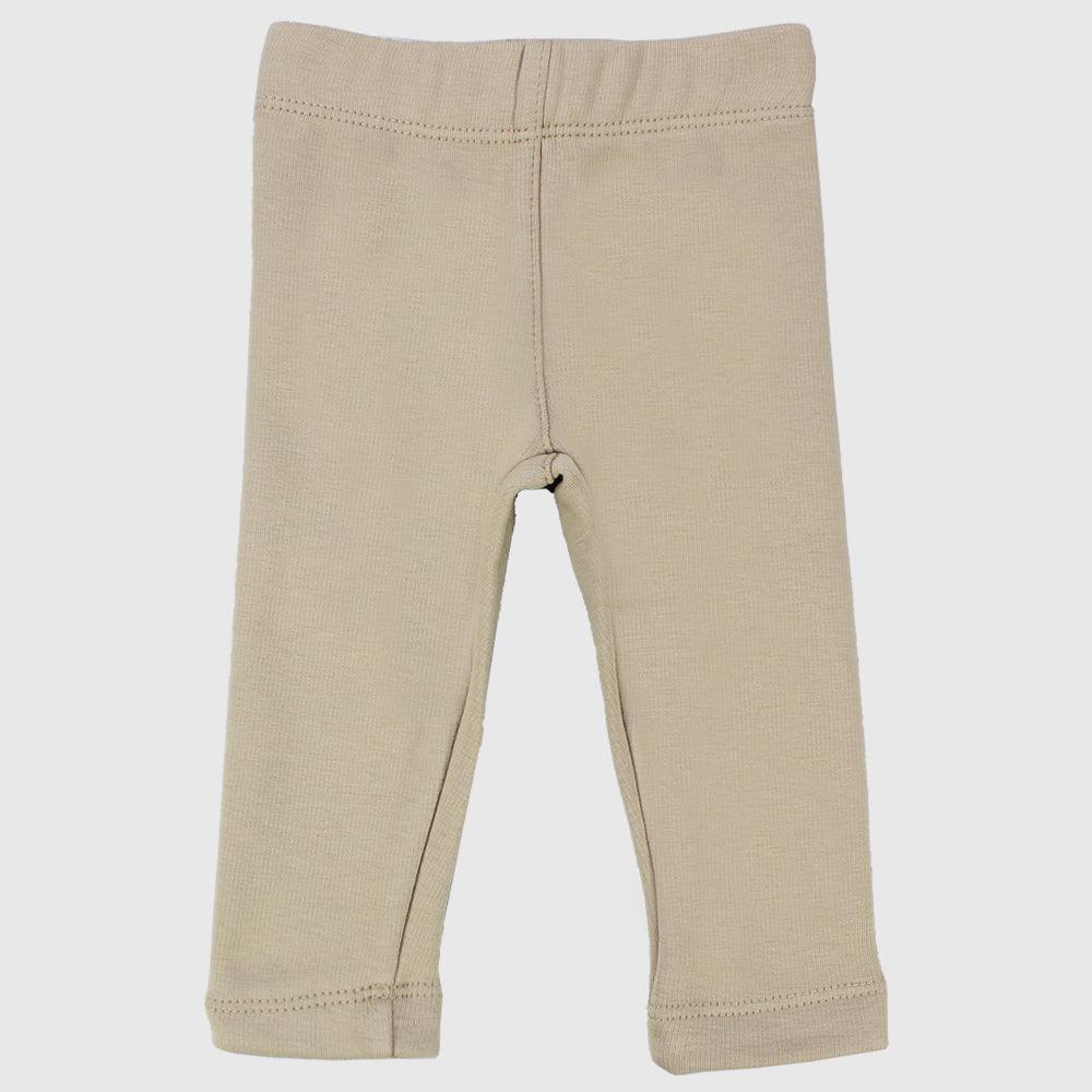 Beige Plain Leggings - Ourkids - Playmore