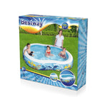 Bestway Family Pool Sea Ground 262x157x46 cm oval - Ourkids - Bestway