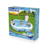 Bestway Family Pool Sea Ground 262x157x46 cm oval - Ourkids - Bestway