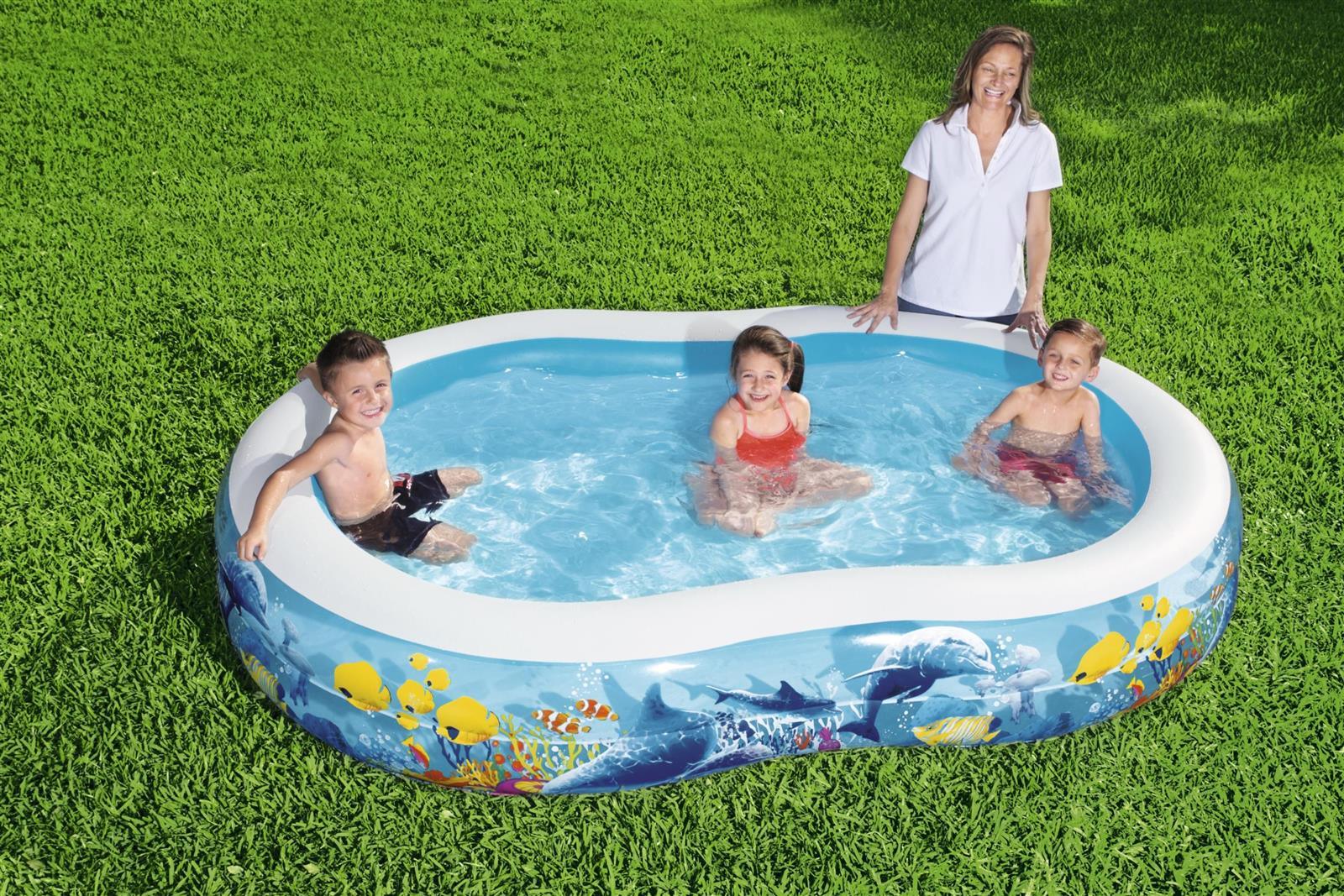 Bestway Family Pool Sea Ground 262x157x46 cm oval - Ourkids - Bestway