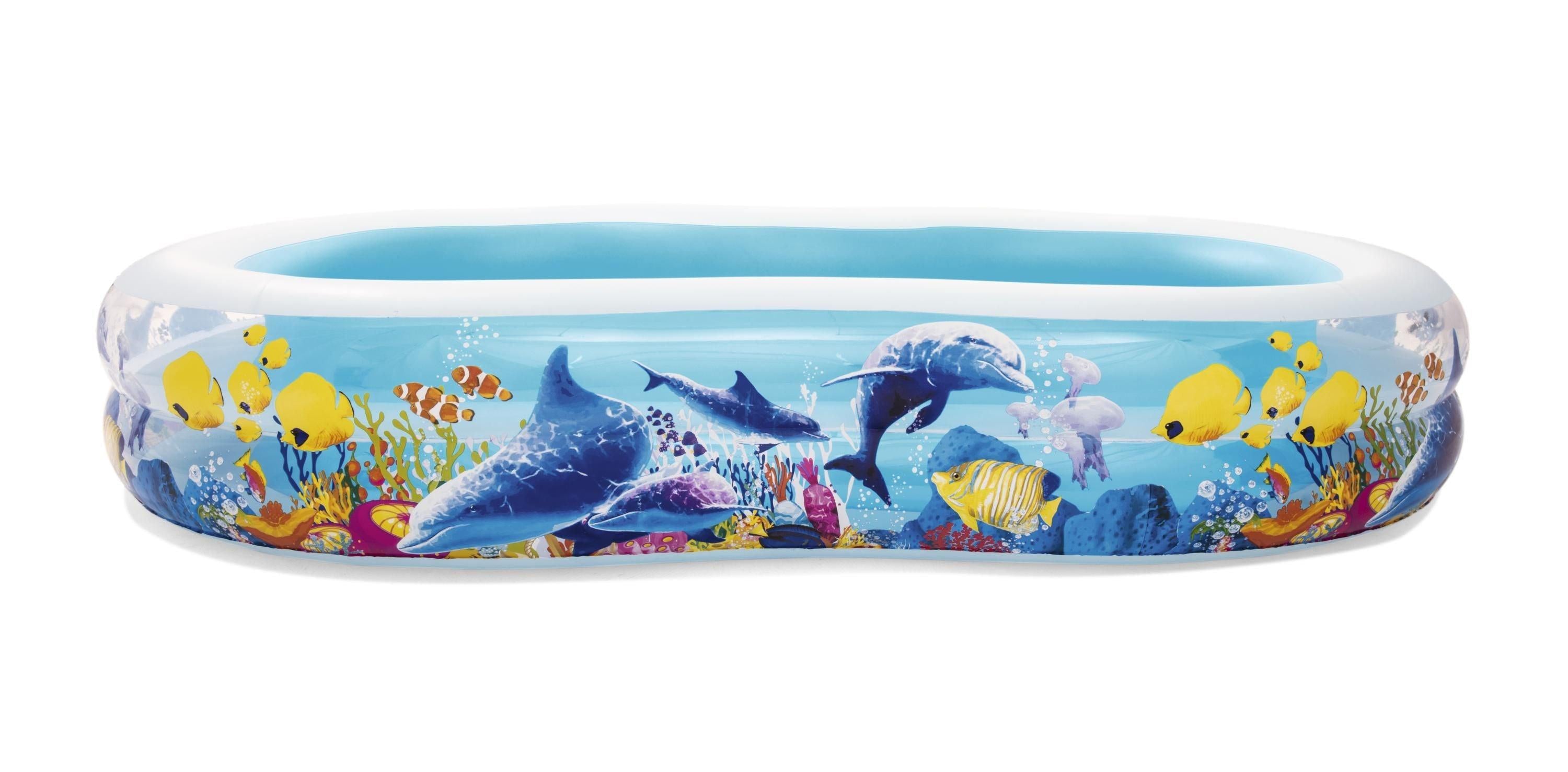 Bestway Family Pool Sea Ground 262x157x46 cm oval - Ourkids - Bestway