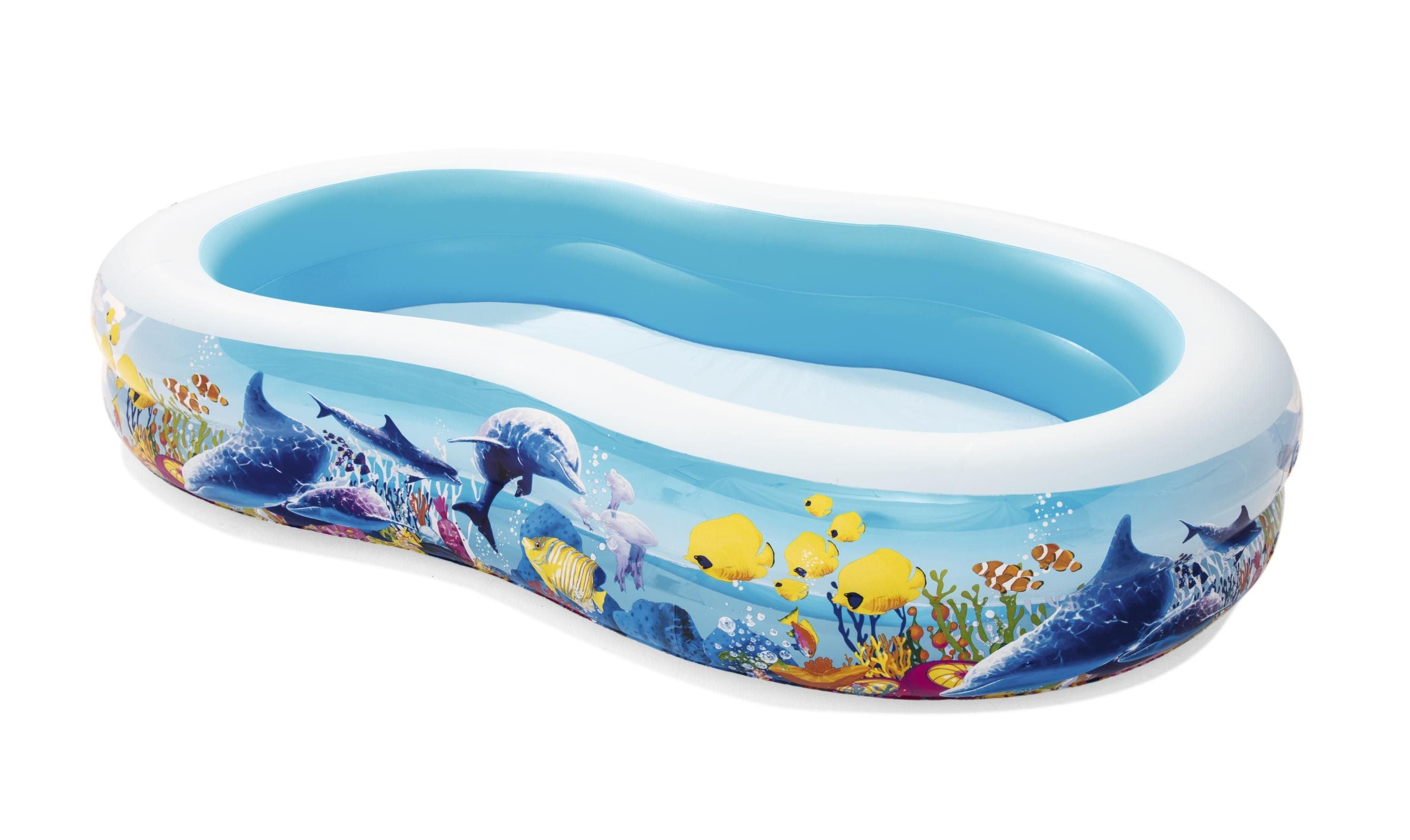 Bestway Family Pool Sea Ground 262x157x46 cm oval - Ourkids - Bestway