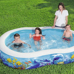 Bestway Family Pool Sea Ground 262x157x46 cm oval - Ourkids - Bestway