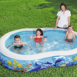 Bestway Family Pool Sea Ground 262x157x46 cm oval - Ourkids - Bestway