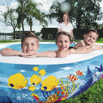 Bestway Family Pool Sea Ground 262x157x46 cm oval - Ourkids - Bestway