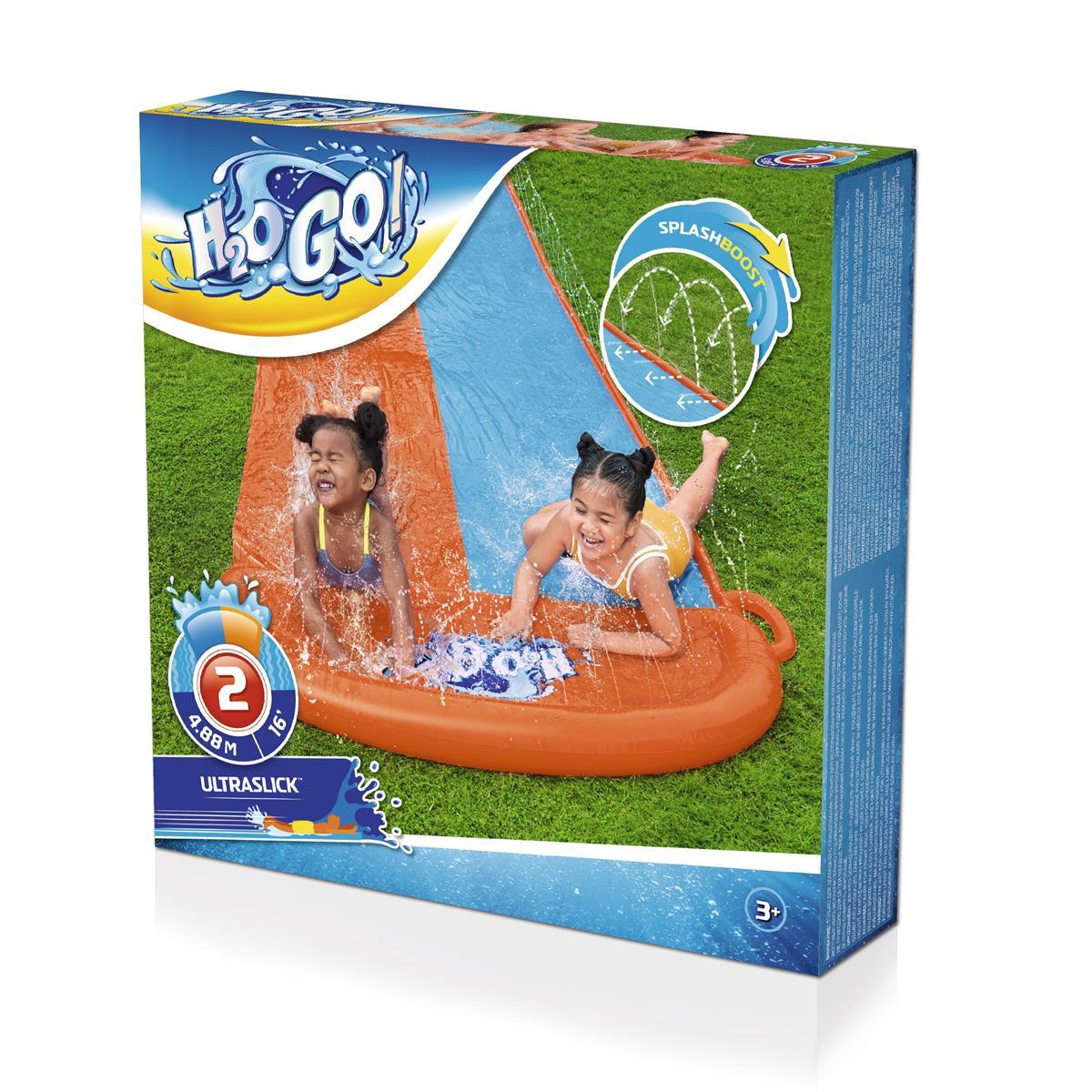 Bestway H2OGO!® 2-person water slide 488 x 138 cm - Ourkids - Bestway