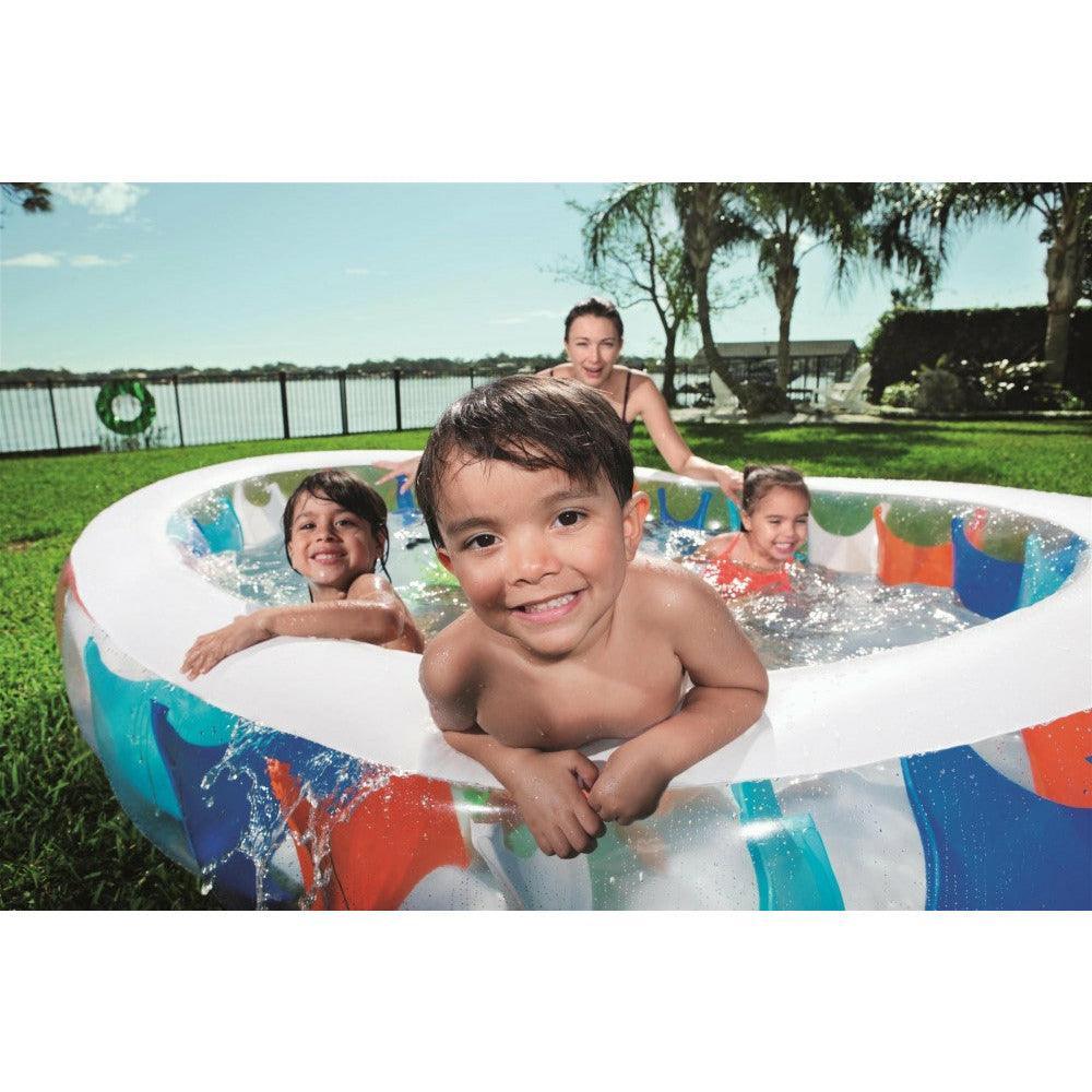 Bestway Inflatable Elliptic Family Pool 76x60x20 Inch - Ourkids - Bestway