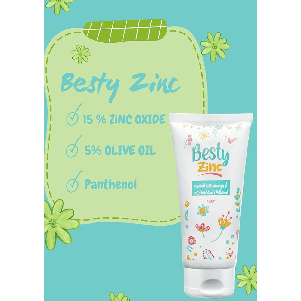 Besty Zinc Diaper Rash Cream 75gm - Ourkids - Besty