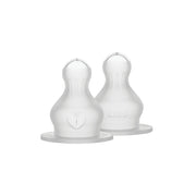 BIBS Baby Bottle Nipple Round Silicone Pack of 2 – Fast Flow