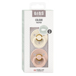 Bibs Color Symmetrical Ivory & Blush - Size 2 (Pack Of 2) - Ourkids - BIBS