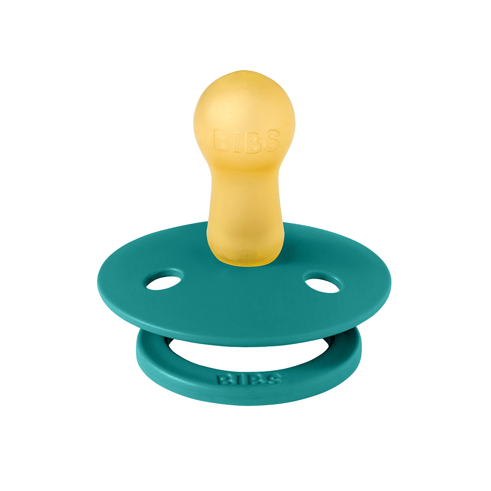 BIBS Color Pacifier 2-Pack Latex - Size 1 – Taupe/Scuba