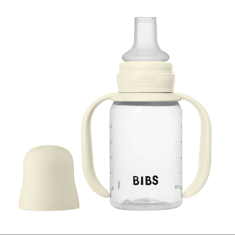 BIBS Silicone Spout Baby Sippy Bottle Pack of 1 – 150 ml Ivory