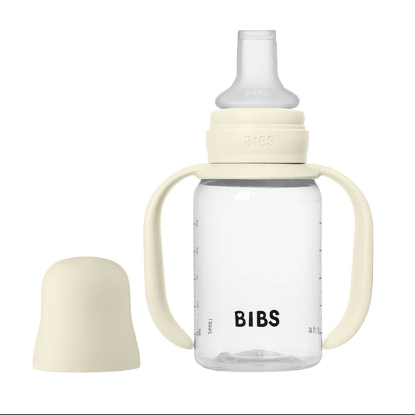 BIBS Silicone Spout Baby Sippy Bottle Pack of 1 – 150 ml Ivory