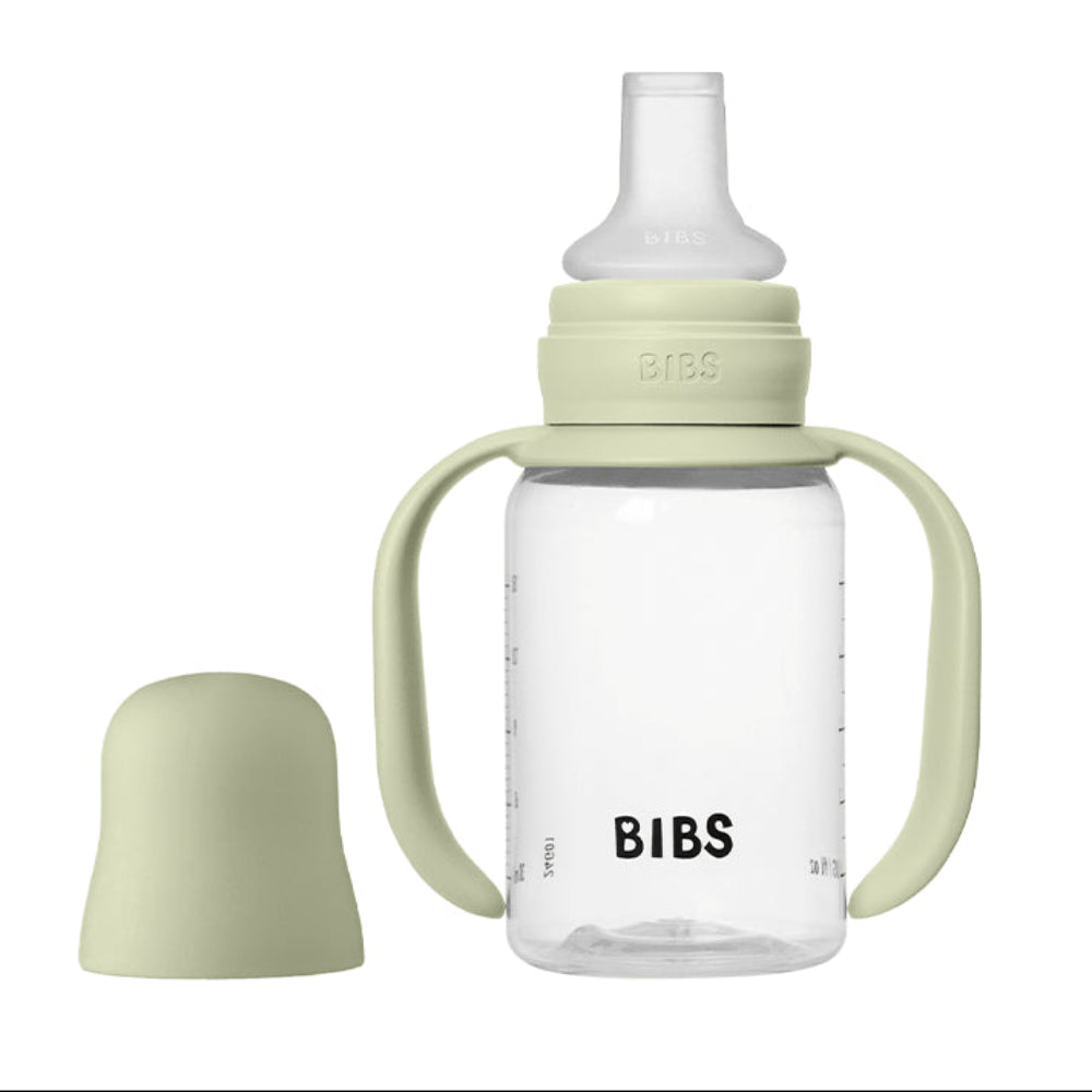 BIBS Silicone Spout Baby Sippy Bottle Pack of 1 – 150 ml Sage