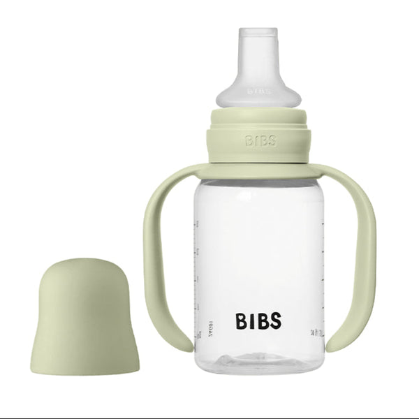 BIBS Silicone Spout Baby Sippy Bottle Pack of 1 – 150 ml Sage