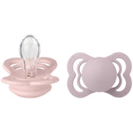 BIBS Supreme Blossom & Dusky Lilac Silicone - Size 2 (Pack Of 2) - Ourkids - BIBS