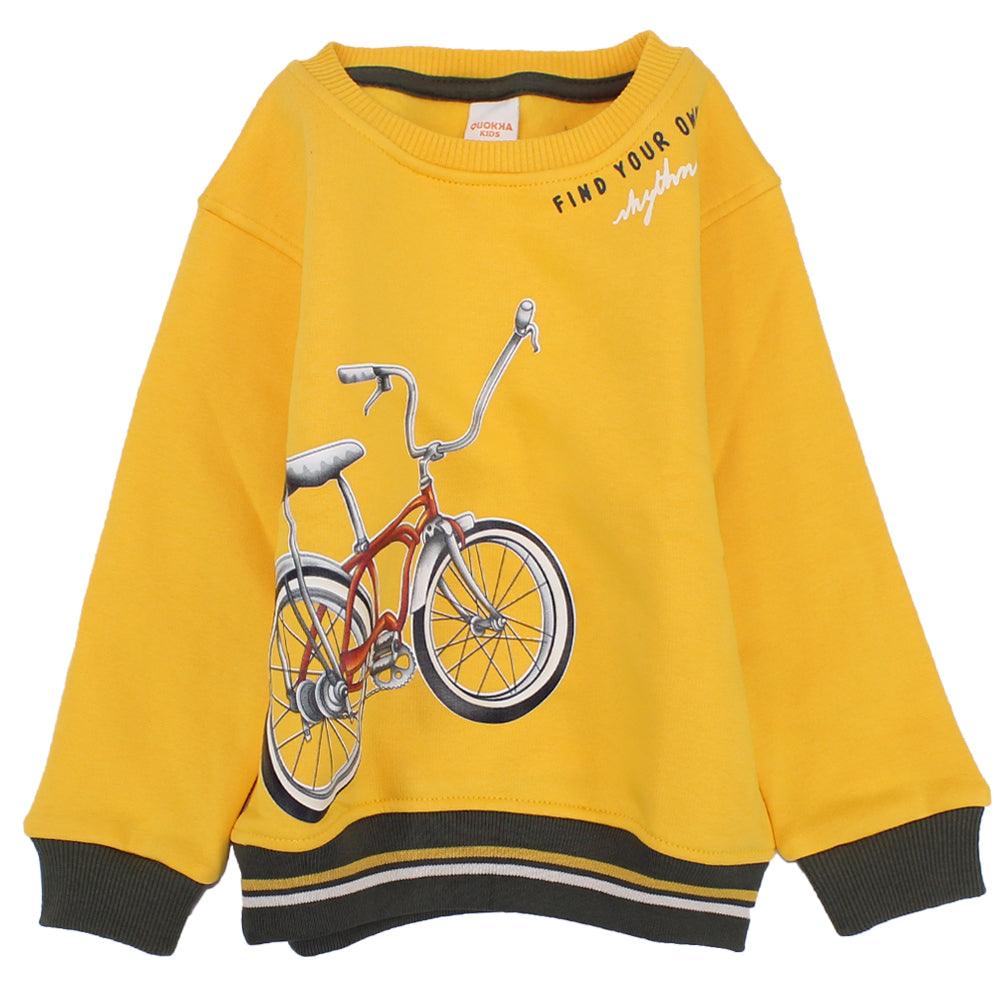 Bicycle Long-Sleeved Sweatshirt - Ourkids - Quokka