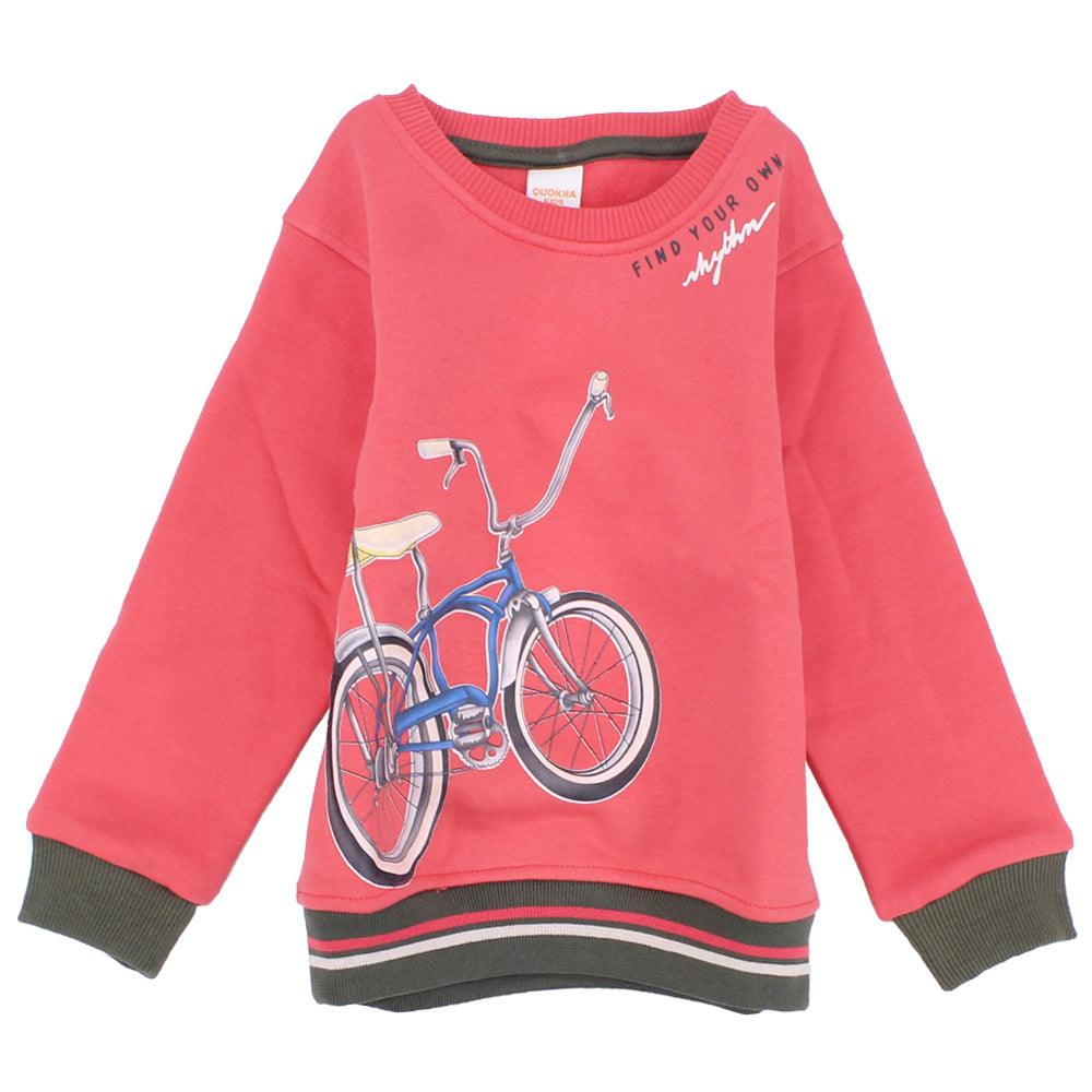 Bicycle Long-Sleeved Sweatshirt - Ourkids - Quokka