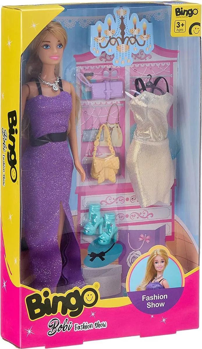 Bingo Bobi Fashion Show Doll with Shiny Dress - Ourkids - Bingo