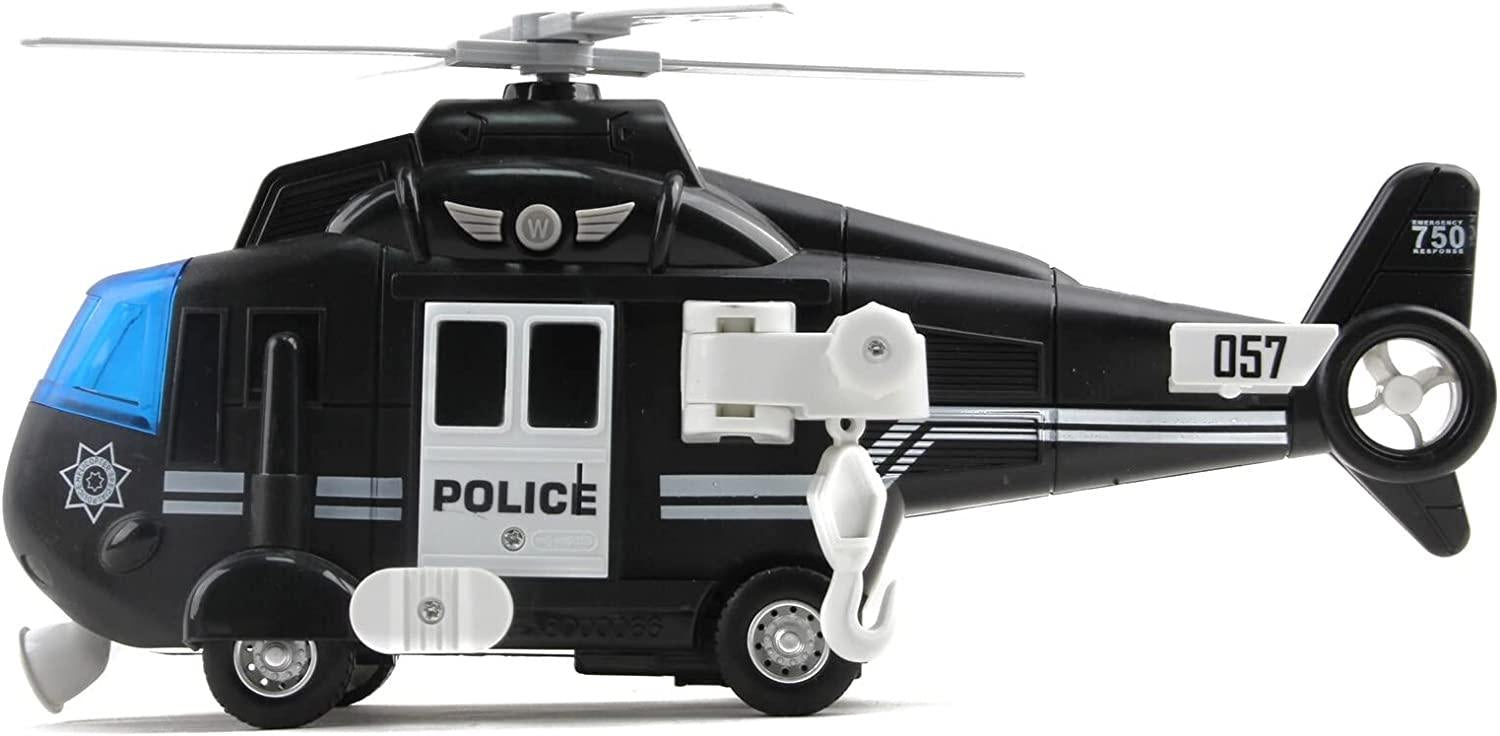 bingo City Rescue Helicopter Sound/Light - Black - Ourkids - Bingo