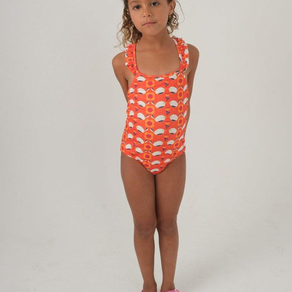 Birdy Orange Swim Suit - Ourkids - Playmore