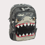 Biting Shark Amy Grey 17 Inches Backpack - Ourkids - Smiggle