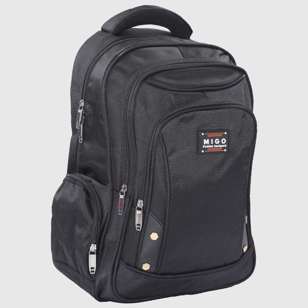 Black 18 Inches Backpack - Ourkids - Migo