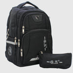 Black 18 Inches Backpack + Pencil Case - Ourkids - B.Z.