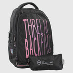 Black 20 Inches Backpack + Pencil Case - Ourkids - 3M