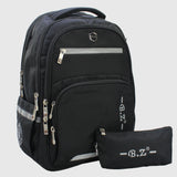 Black 20 Inches Backpack + Pencil Case - Ourkids - B.Z.