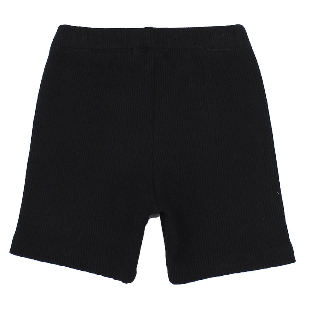 Black Biker Shorts - Ourkids - Playmore