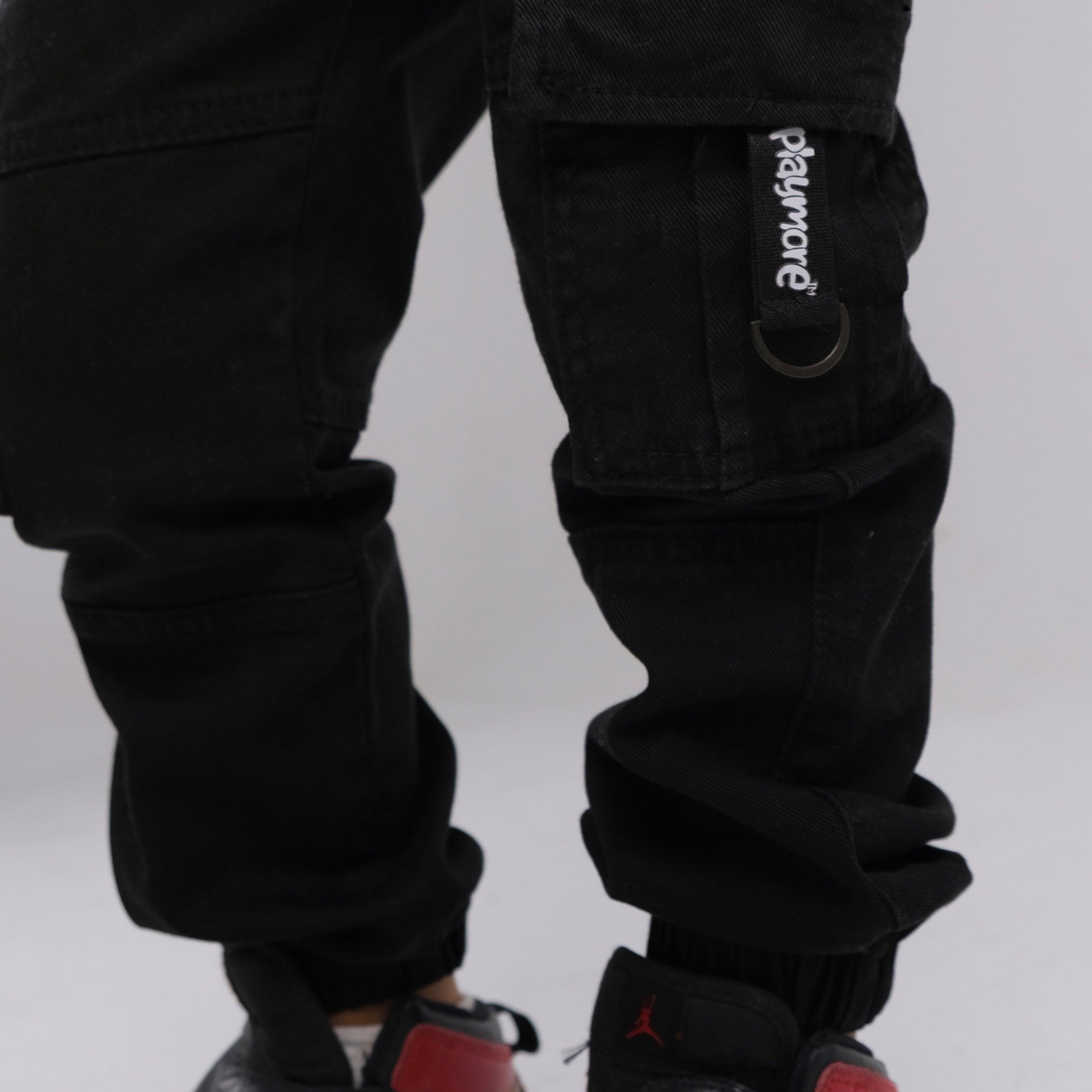 Black Cargo Parachute Pants – Ourkids