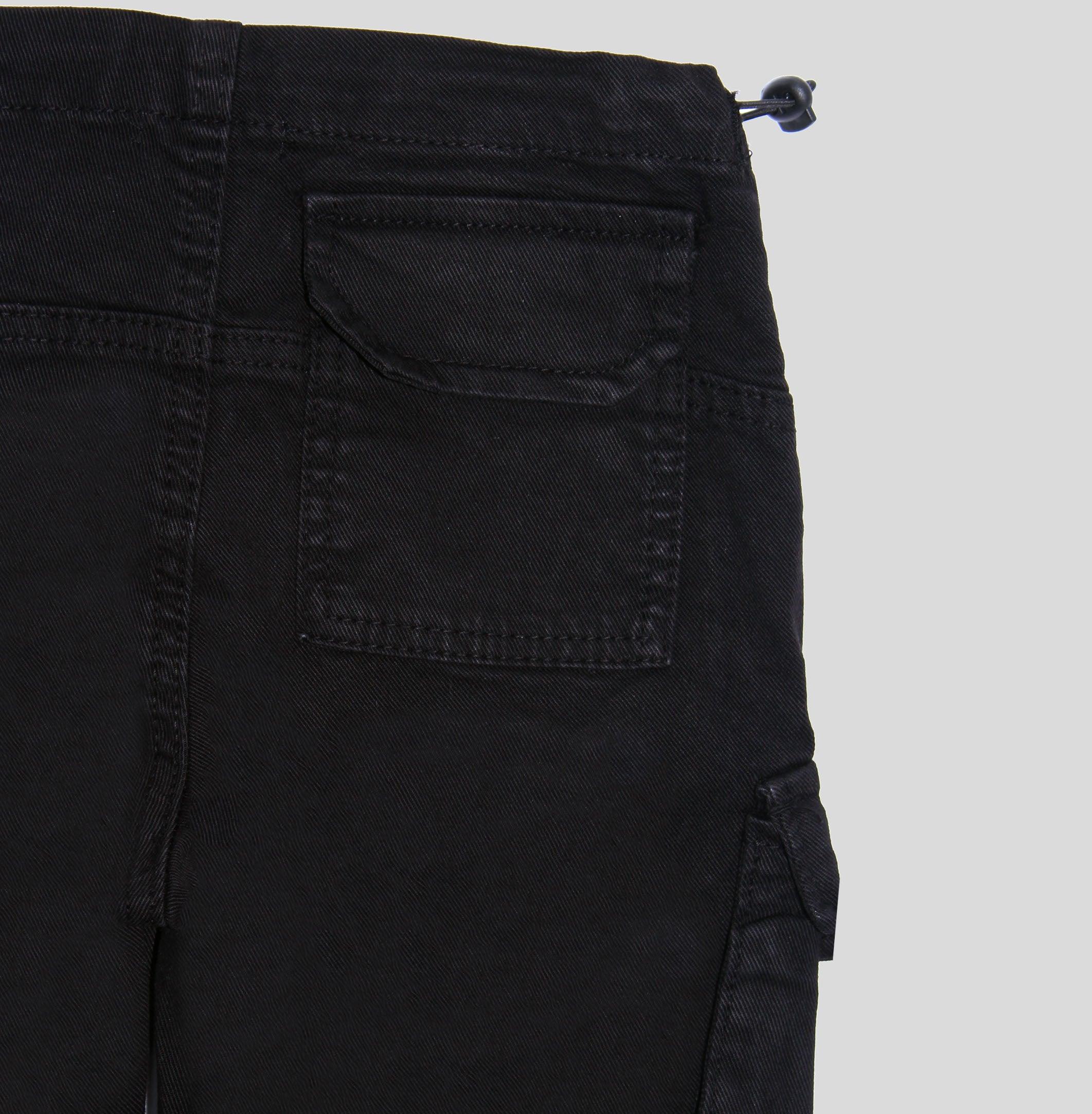 Black Cargo Parachute Pants - Ourkids - Playmore