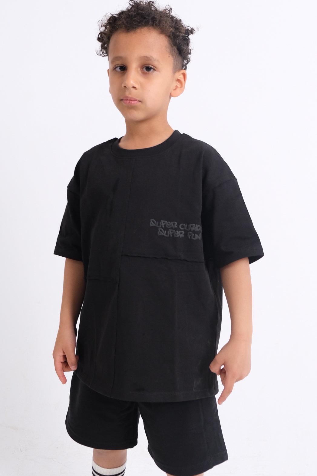 Black Comfy Shorts - Ourkids - Playmore