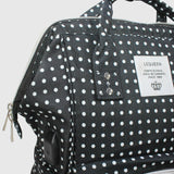 Black Dotted LeQueen Baby Diaper Bag - Ourkids - LeQueen