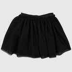 Black Dotted Ruffled Skirt - Ourkids - Playmore