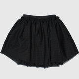 Black Dotted Ruffled Skirt - Ourkids - Playmore