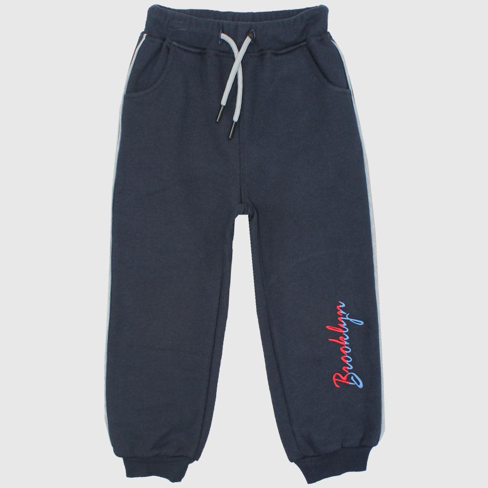 Black Fleeced Sweatpants - Ourkids - Pompelo