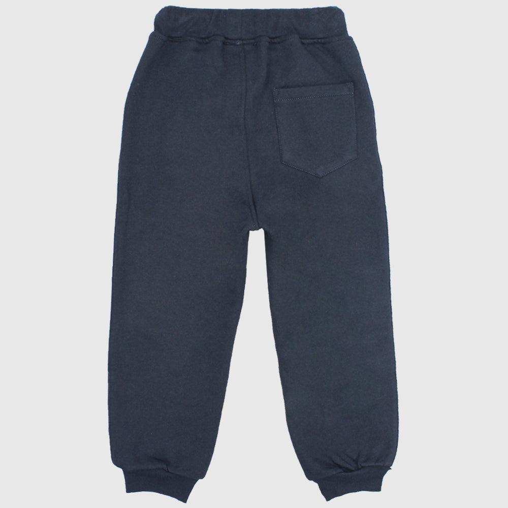 Black Fleeced Sweatpants - Ourkids - Pompelo